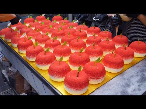 Видео: Симпатично и красиво! Красивый фреш-кремовый торт в форме яблока