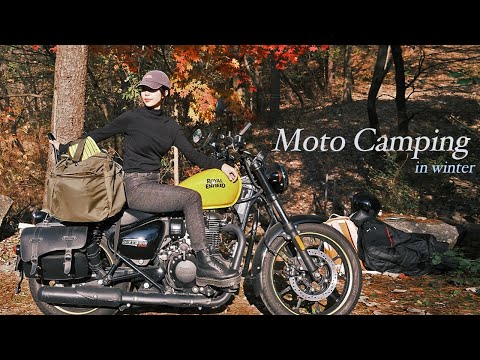 Видео: Уютный зимний мотокемпинг с дровяной печью | Приключение на мотоцикле в Корее 🇰🇷