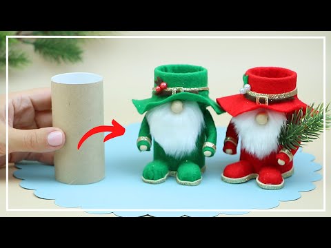 Видео: Сказочный Гномик из втулки Легко и Быстро 🤗 Gnome of Cardboard sleeve Making Idea 🎄