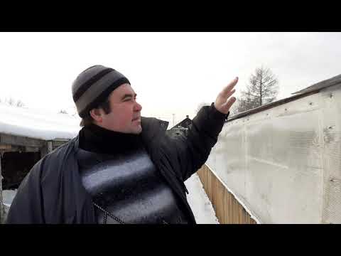 Видео: Зимняя теплица в минус 35 часть первая.