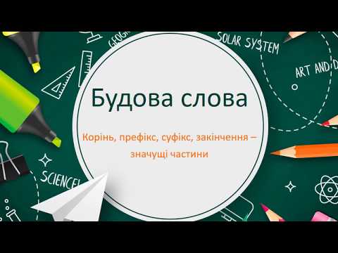 Видео: Будова слова Значущі частини слова