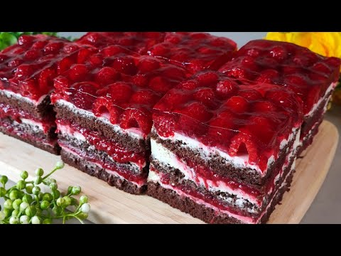 Видео: 🌞😋Самый вкусный малиновый летний торт, который тает во рту. Невероятно вкусный торт.