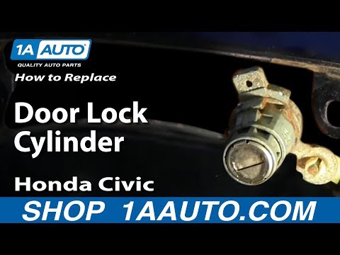 Видео: Как заменить цилиндр дверного замка Honda Civic 03-05