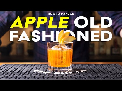 Видео: ЛУЧШИЙ яблочный коктейль Old Fashioned. Простой коктейль с бурбоном.