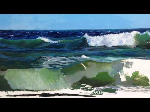 Видео: Как рисовать море. Видеоурок по живописи маслом.