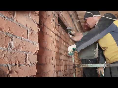 Видео: Устройство проёма в несущей стене из керамического кирпича