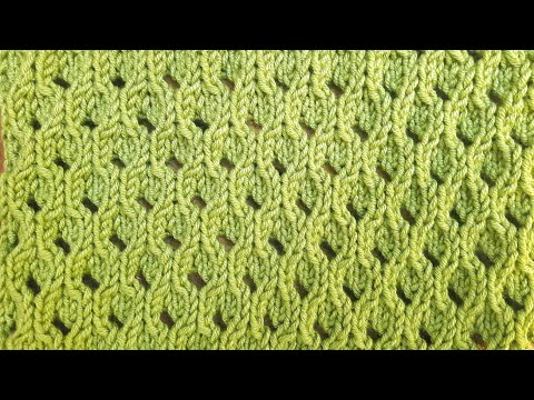 Видео: Узор Ажурные соты спицами /  Лайфхак для быстрого вязания узора / Openwork knit pattern