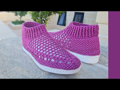 Видео: 💥⚡ МОКАСИНЫ ЖЕНСКИЕ КОМФОРТ 💥МК ДЛЯ НОВИЧКОВ💝 ВЯЖЕМ КРЮЧКОМ 🔥💥 CROCHET SHOES