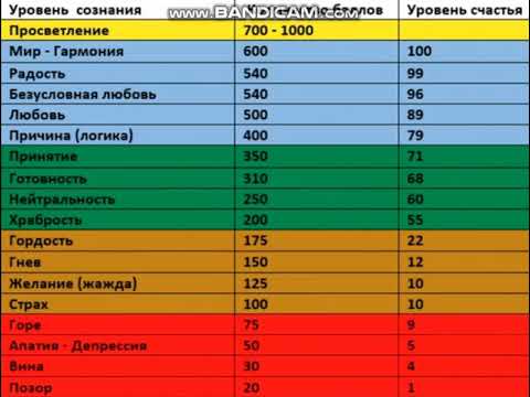 Видео: Шкала вибраций Девида Хокинса
