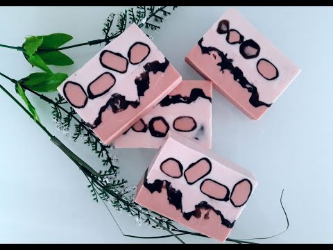 Видео: Мыло под нарезку "Мыльные камушки"