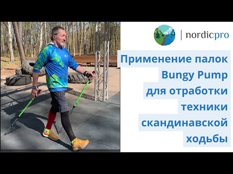 Видео: Применение палок Bungy Pump для отработки техники скандинавской ходьбы