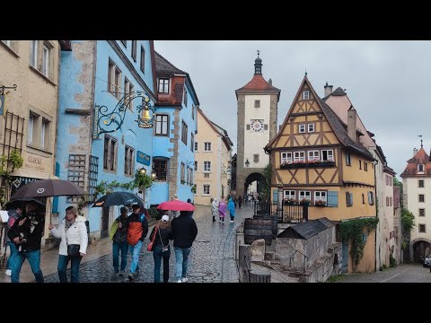 Видео: Удивительное путешествие во времени (Rothenburg ob der Tauber, Бавария).