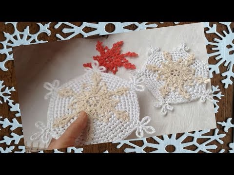 Видео: Невероятная идея к новому году ! Салфетка  Обвязка края крючком Кайма крючком #каймакрючком