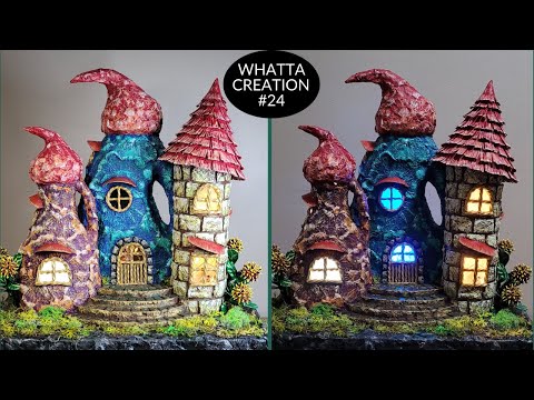 Видео: Unique DIY Fairy House from Waste Containers | Casa de Hadas | Сказочный дом | परियों का घर