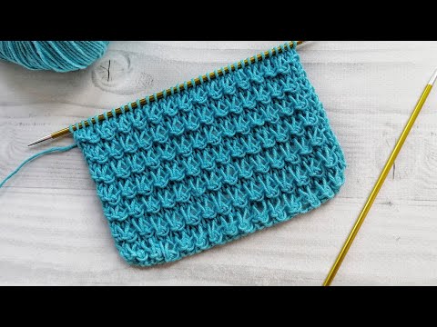 Видео: Новый узор для вязания спицами, проще не бывает