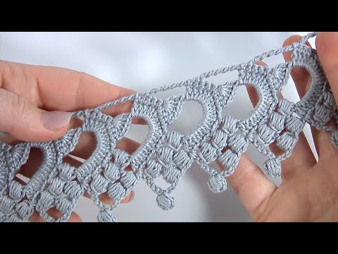 Видео: Очаровательно! Как связать крючком ажурное и великолепное кружево/Вязание крючком невероятной лен...