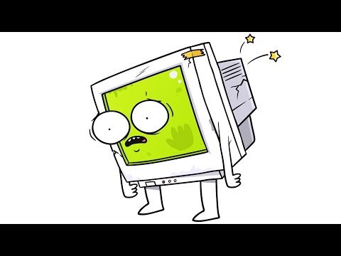 Видео: ПРОБЛЕМЫ ПЕРВОГО КОМПА! (анимация)