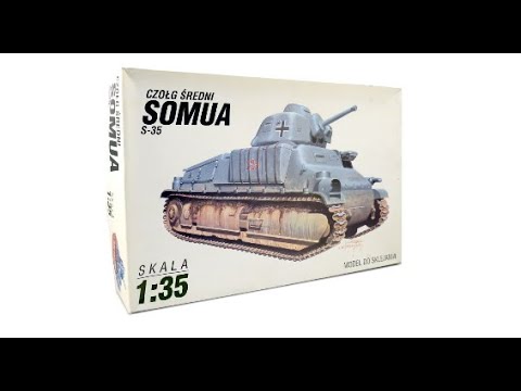 Видео: Обзор Somua S.35 SK-Model 1/35