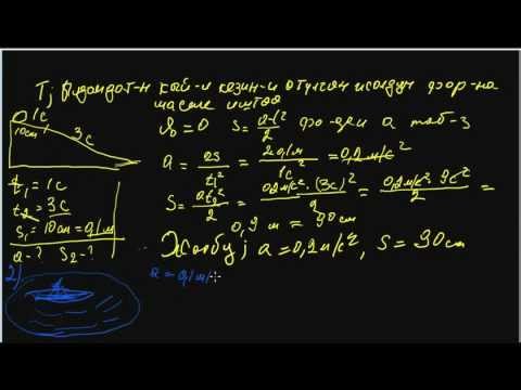 Видео: Ылдамдатылган кыймыл боюнча маселе иштөө