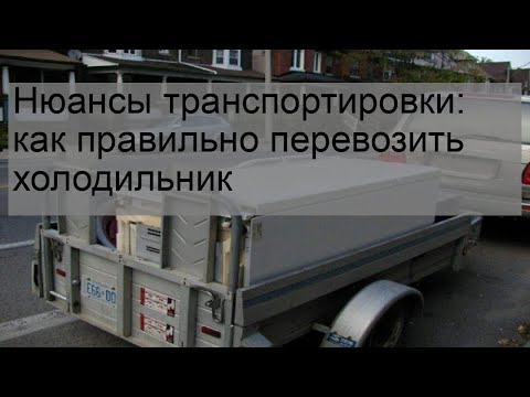 Видео: Нюансы транспортировки: как правильно перевозить холодильник