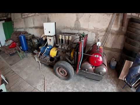 Видео: Самодельный компрессор из двс ВАЗ 1 5L