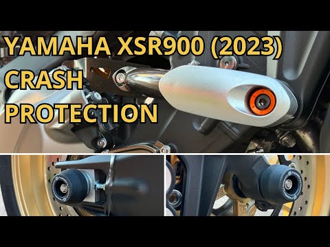 Видео: Защита двигателя на Yamaha XSR900 (2023)