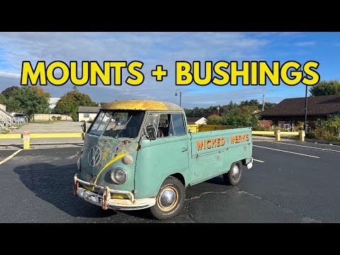 Видео: Volkswagen Single Cab 1963 года выпуска — опоры трансмиссии и втулки переключения передач