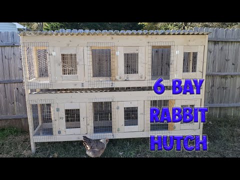 Видео: Легкая клетка для кроликов на 6 ячеек