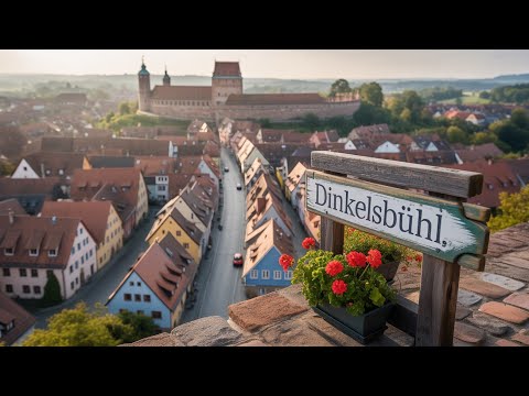Видео: Волшебная прогулка по Динкельсбюлю | Красочные средневековые дома и пение птиц