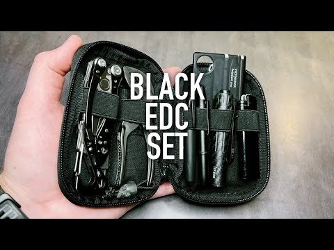 Видео: ЧЁРНЫЙ EDC НАБОР - Компактно и функционально | ALL BLACK EDC