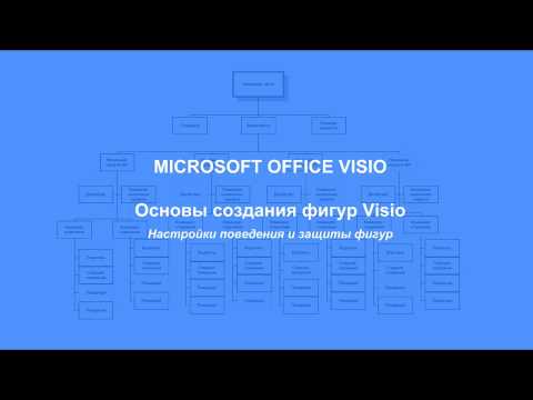 Видео: Основы создания фигур Visio - Настройки поведения и защиты