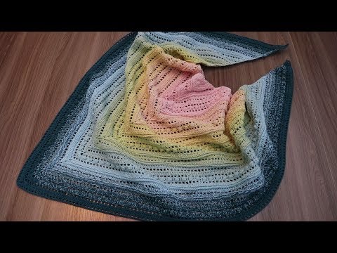 Видео: Шаль крючком.Часть №1