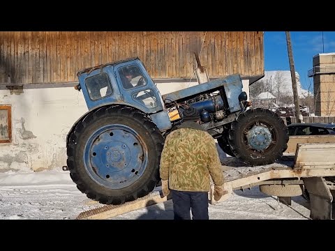 Видео: Купили трактор Т-40 с передком. Запуск после 5 лет простоя. Трактор у которого снесло крышу