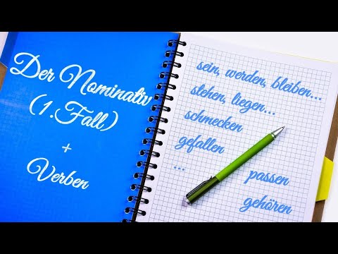 Видео: Der Nominativ: Кой? | 1.Fall (2/2) Глаголи/ Verben (A1, A2)
