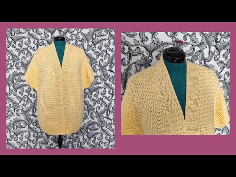 Видео: Жилетка со спущенным плечом/Описание