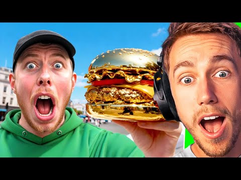 Видео: Miniminter отреагировал на то, что Calfreezy попробовал самые высоко оцененные бургеры!