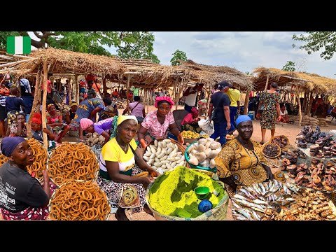 Видео: День сельского африканского рынка в Насараве, Нигерия 🇳🇬 Западная Африка