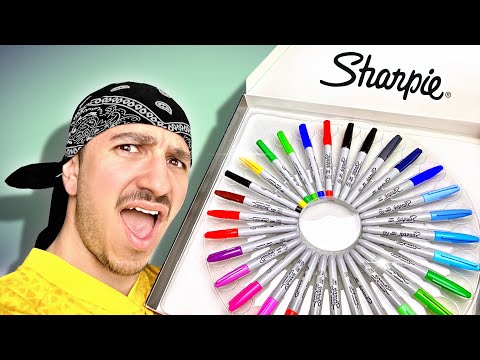Видео: Мисля, че маркерите на SHARPIE ми станаха любими..😲