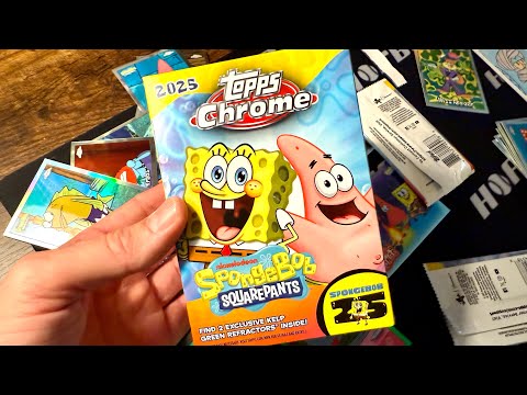 Видео: ПОТРЯСАЮЩЕ СЕЙЧАС!! 2025 Topps Chrome SpongeBob SquarePants!