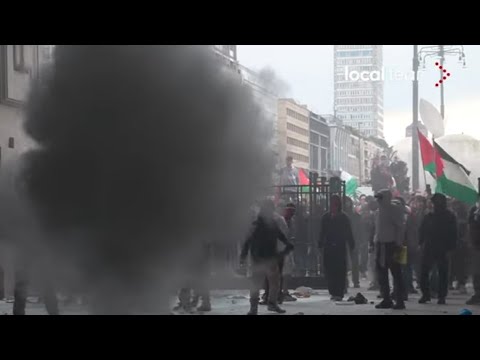 Видео: Разнесли вокзал, дебоширили, нападали на полицию.  Забастовка пропалов в Италии. 