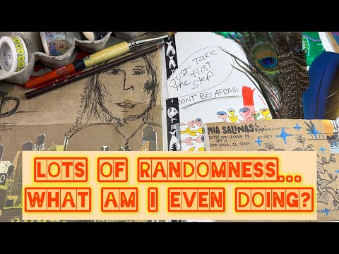 Видео: Art Journal — куча случайности… что я вообще делаю? #artjournal #junkjournal #gluebook #collageart