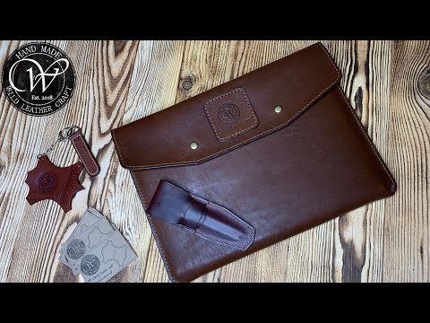 Видео: Папка для документов / Leather folder for documents from #wildleathercraft