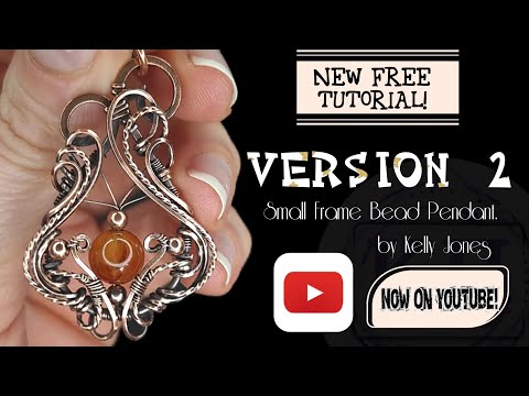 Видео: Мастер-класс по изготовлению подвески в небольшой рамке от Келли Джонс.