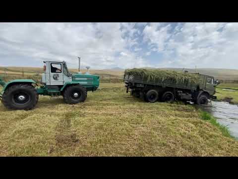 Видео: Т150 тянет Застрявший камаз