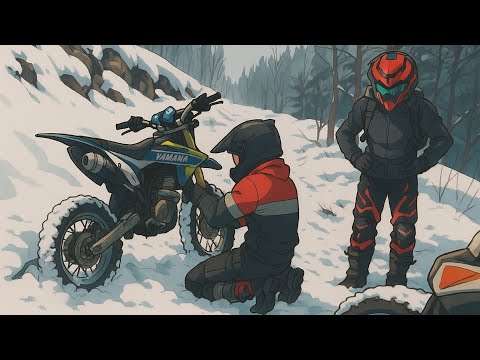 Видео: Light but under the snow. | Лайт, но под снегом. #эндуро покатушки по #горы (ам)