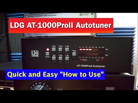 Видео: Автотюнер LDG AT-1000Pro II | Как использовать антенный тюнер | Настройка антенного тюнера AT-100...