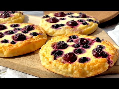 Видео: ТВОРОЖНЫЕ Ватрушки С Ягодами—Нежные и Вкусные, Без Лишней Муки!
