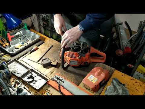 Видео: Не заводится "Husqvarna 142".