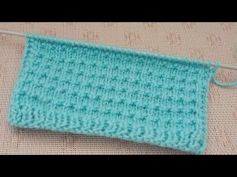 Видео: Самый простой теневой узор спицами.