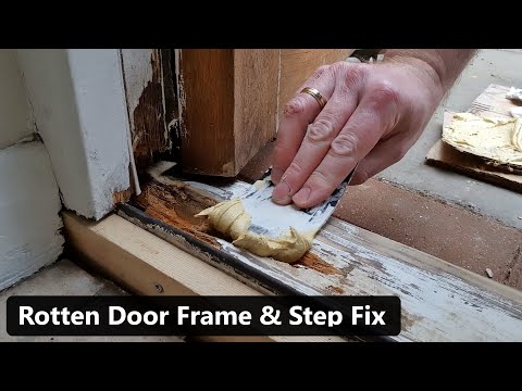Видео: Ремонт гнилой дверной рамы и шатающихся ступенек
